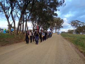 Marchers leaving "Stirling" 27/10/2015