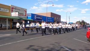 St Johns Eagles Marching Band leading the parade in Dubbo, 20/10/2015