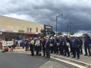 Crowd at the service at Lawson War Memorial 6/11/2015