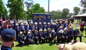 Marchers at the Old School House at Emu Plains 7/11/2015