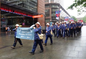 Marchers in Remembrance Day Parade 11/11/2015