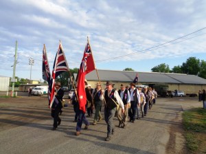Marchers leaving Bathurst Showground 1/11/2015