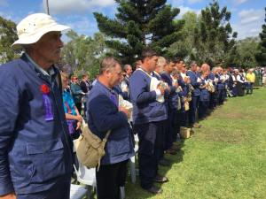 Commemorative service at St Marys War Memorial 8/11/2015